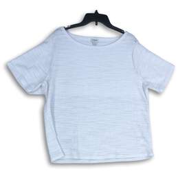 J. Crew Womens White Short Sleeve Round Neck Pullover T-Shirt Size XL