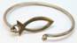 Taxco 925 Vintage Fish Design Hook Bangle Bracelet 15.1g image number 5