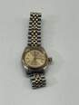 Authentic Womens Two-Tone Water Resistant Bezel Ring Analog Wristwatch image number 6