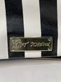 Black and White Striped Betsey Johnson Cross Body Bag image number 4