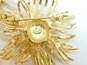VNTG & Contemporary Napier Monet & Fashion Gold Tone Brooches 69.7g image number 7
