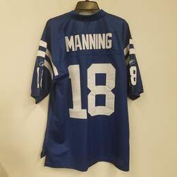 Reebok Mens Blue Indianapolis Colts Peyton Manning #18 NFL Jersey Size L alternative image
