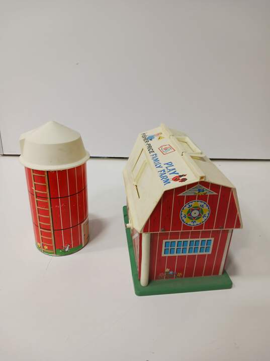 Vintage Fisher-Price Barn Play Family Farm with Silo image number 4