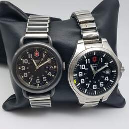 Swiss Army Mixed Model Analog Date Watch Bundle of Two