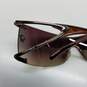 AUTHENTICATED Versace Mod Brown Shield Rimless Sunglasses image number 3