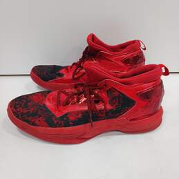 Men's Adidas D Lallard Bounce Red Sneakers Size 14