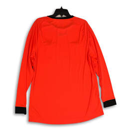 Mens Bright Pink Long Sleeve Pullover Football Referee Jersey Size XXL alternative image