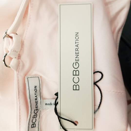 BCBGeneration Women Pink Blush Sleeveless Spaghetti Strap Midi Dress XS 0 NWT image number 4