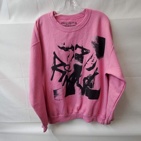 Ariana Grande Sweetener World Tour Pullover Pink Sweater Size M image number 1
