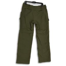 The North Face Womens Green Straight Leg Convertible Hiking Pants Size 14 alternative image