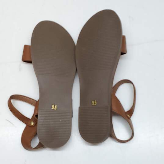 Steve Madden Brown Leather Sandals Size 9.5 image number 3