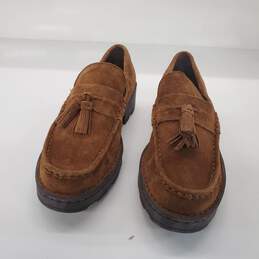 Born Women's Capri Rust Suede Chunky Tassel Lug Sole Slip On Shoes Size 11 alternative image