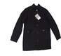 NWT Mens Black Collared Long Sleeve Pockets Trench Coat Size Small image number 3