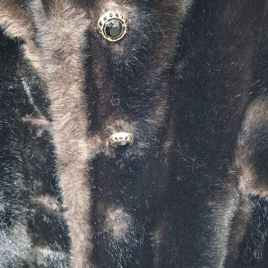 Henry's Women's Brown Faux Fur Coat image number 7