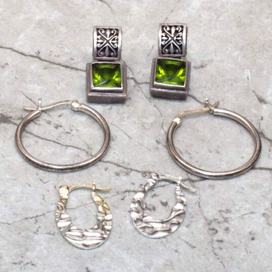 Assortment of 3 Sterling Silver Earrings 15.4g image number 3