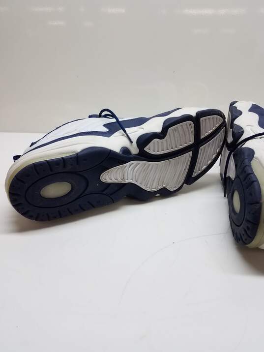 Nike Air Max Uptempo 3.0 White and Blue Sneakers Size 18 image number 4