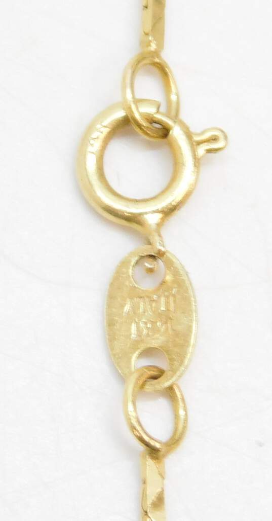 14K Yellow Gold Chain Necklace 1.7g image number 5