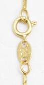 14K Yellow Gold Chain Necklace 1.7g image number 5