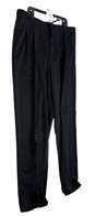 NWT Mens Black Portfolio Pleated Straight Leg Dress Pants Size 42 X 32 image number 3