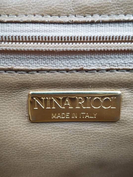 Authentic Nina Ricci Tan Saddle Bag image number 6