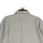 NWT Mens Gray Long Sleeve Pocket Spread Collared Button-Up Shirt Size XL image number 4