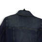 NWT Womens Blue Denim Spread Collar Long Sleeve Jean Jacket Size M image number 4