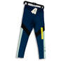 NWT Womens Blue Flat Front Elastic Wasit Pull-On Track Pants Size Small image number 1