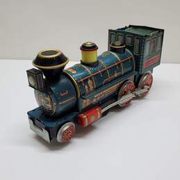 Vintage Tin Trade Mark Modern Toys Western Train Engine Locomotive Japan alternative image