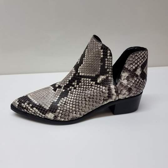 Marc Fisher Women Gray Snake Yilda Cut Out Ankle Bootie 5.5M image number 1