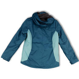 NWT Womens Green Long Sleeve Sherpa Lined Hooded Full-Zip Ski Jacket Size S alternative image