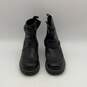 Harley Davidson Womens Black Leather Round Toe Ankle Biker Boots Size 8 image number 1