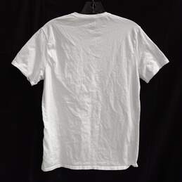 Diesel Men's Plain White T-Shirt Size L alternative image