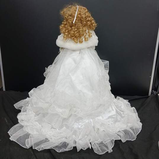 Porcelain Bridal Doll w/ Hat image number 4