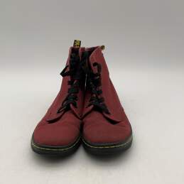 Dr. Martens Womens Shoreditch Red Black High Top Lace Up Sneaker Shoes Size 6