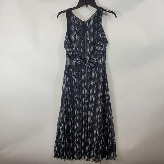 Armani Exchange Women Blk/White Maxi Dress Sz 6 image number 4