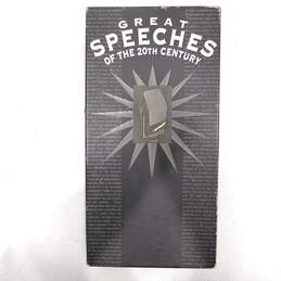 Great Speeches Of The 20th Century 4 Cassette Tape Collection IOB