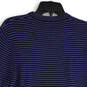 NWT Mens Blue Striped Long Sleeve Crew Neck Pullover Sweater Size Medium image number 4