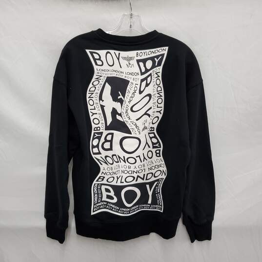 Boy London MN's Black Logo 100% Cotton Sweatshirt Size M image number 2