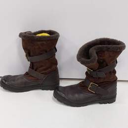 Coach Holiway Brown Winter Boots Size 6.5B alternative image