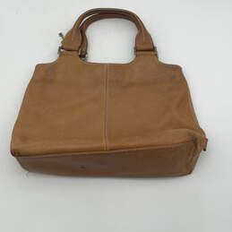 Womens Brown Leather Inner Pockets Fashionable Zipper Shoulder Bag alternative image