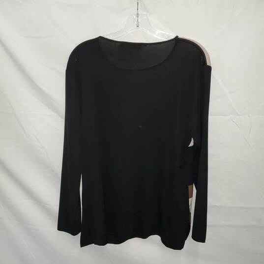 Exclusively Misook Petit Long Sleeve Pullover Top No Size image number 2