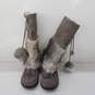 Muk Luks Snowy Owl Rabbit Fur & Suede Women's Winter Boots Size 5 image number 3