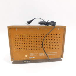VTG 1980's Sony ICF-9740W Am/Fm Wood Grain Case Table Top Radio alternative image