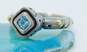 John Atencio Sterling Silver & 18K Yellow Gold Blue Topaz Ring 5.8g image number 2