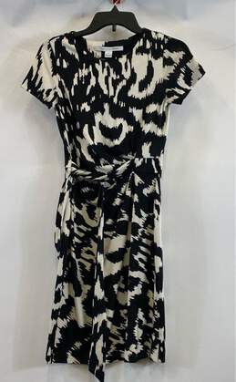 Diane von Furstenberg Women's Black Graphic Dress- Sz 0