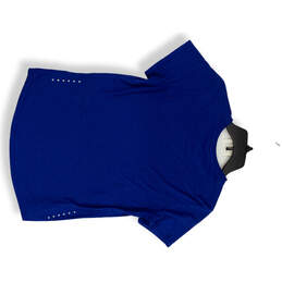 Womens Blue Graphic Short Sleeve Round Neck Pullover T-Shirt Size Medium alternative image