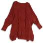NWT Maurices Womens Red Knitted Long Sleeve Open Front Cardigan Sweater Size 3X image number 2