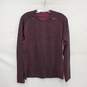Lululemon Men's Athletica Heather Red Stretch Long Sleeve Tee Size MM image number 1