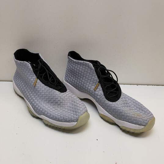 Jordan Future Premium Metallic Silver Men's Athletic Shoes Size 14 image number 4
