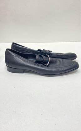 Bruno Magli Black Leather Buckle Loafers Shoes Size 12 M